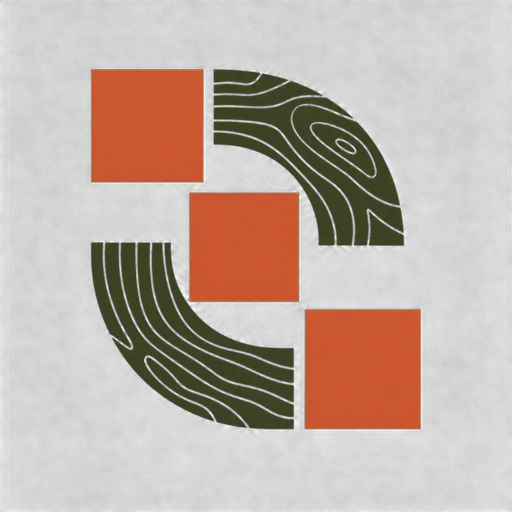 Chicago Heights Stoneworks abstract tile-and-grain mark